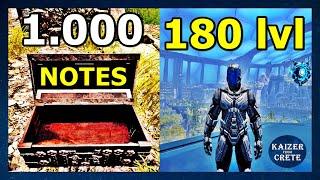 How to collect 1000 notes and reach 180 max level! - Ark: Survival Evolved