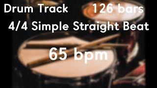 65 bpm  4/4 Simple Straight Beat Drum Track