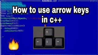 C++ program to move words using arrow keys