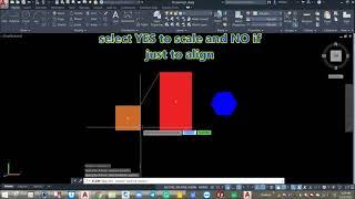 TIPS & TRICKS in Autocad (How to use Align Command to Scale Objects)