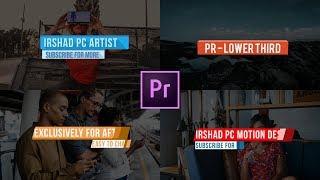 Animated LOWER THIRDS Free Template | Premiere Pro CC