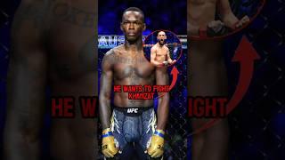 Isreal Adesanya wants a match with Khamzat chimaev #ufc #mma