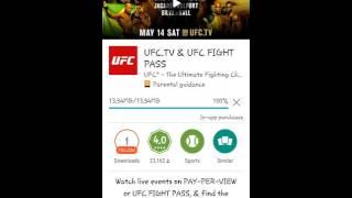 WATCH UFC FOR FREE ON ANDROID!!!!