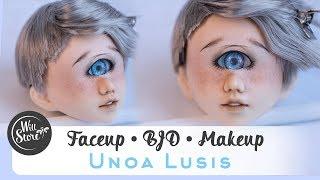 [ BJD ] Роспись куклы циклоп Unoa Lusis ООАК мейкап / фейсап [БЖД] урок от WillStore