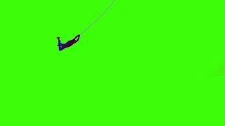 Green Screen Spider-Man web swinging