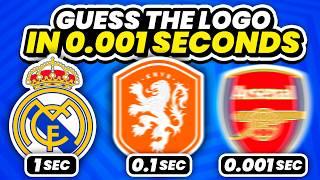 GUESS THE CLUB / NATIONAL TEAM IN 0.001 SECONDS | QUIZ FOOTBALL TRIVIA 2024