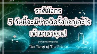  ราศีมังกร : 5 วันนี้จะมีข่าวดีครั้งใหญ่อะไรเข้ามาหาคุณ! Timeless 