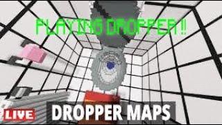 DOMOISH YT live Stream  PLAYING  TRYING DROPPER MAPS (JOIN NOW ) MINI GAME ?? RAGE OR PRO ??