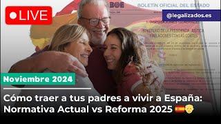 Traer a tus padres a vivir a España: Todo lo que debes saber (Actual vs Reforma 2025)