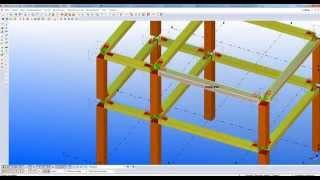 Армирование сборно-монолитных ригелей в Tekla Structures