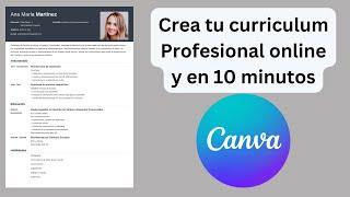 Crear curriculum vitae 2024 en Canva