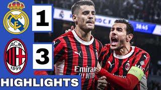 Real Madrid vs AC Milan (1-3) Extended HIGHLIGHTS | UEFA Champions League