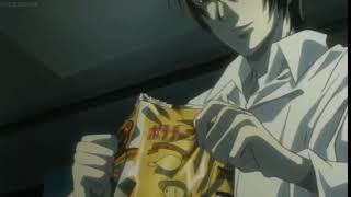 Ryuk dies for apples while light TaKeS A PoTaTo cHiP AnD eAtS It