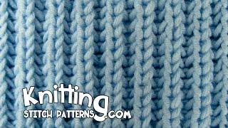 HowToKnit Knit Fisherman's Rib stitch & How to Bind off