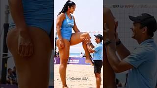 "Tallest Female Volleyball Star in USA  #TallQueen"#tallgirlfriend #volleyball #usa