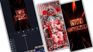 Trending Ganesh Chaturthi Status Video Editing Tutorial | Ganapati Bappa Trending Video Editing