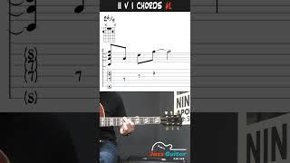 Jazz Guitar Chords - ii V I VI Progression Comping Example 1
