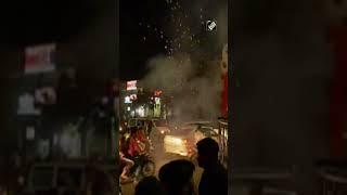 BJP, Shiv Sena workers celebrate renaming of Aurangabad as Chhatrapati Sambhajinagar