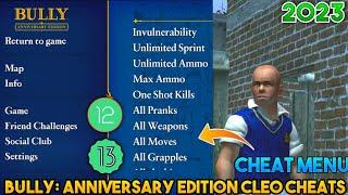 Add cleo cheats menu in Bully: Anniversary Edition Android 11,12,13, Cleo cheats menu Bully Android