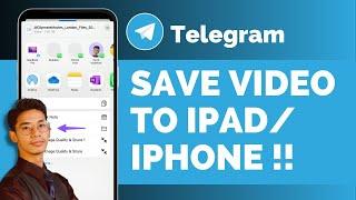 How To Save/Download Video From Telegram To iPhone / iPad !