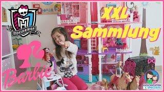 XXL Barbie & Monster High | Ava zeigt euch ihre Sammlung Barbie Haus, Auto, Monster High Disco