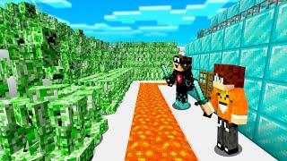 1000 CREEPERÓW vs TAJNA BAZA w Minecraft!