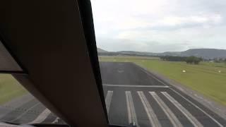 Pilot's-eye view of 747-400's delivery flight to the Illawarra