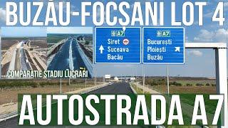 AUTOSTRADA A7 Buzău-Focșani lot 4 | Mandresti Munteni-Focsani Nord Comparatie 13.09-21.09.2024