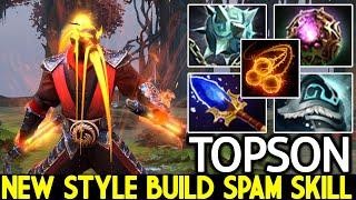 TOPSON [Ember Spirit] New Style Build Octarine Core Spam Skill Dota 2