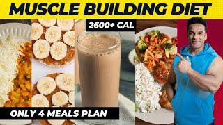 Only 4 Meal Plan To Build Muscle | Full Day of Eating | Yatinder Singh