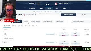 BOLOGNA vs OLYMPIACOS 12/19 odds comparison - bet