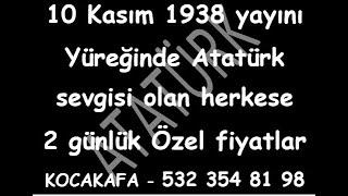 10 Kasım 1938'den 10 Kasım 2024'e NURLAR içerisinde yat MUSTAFA KEMAL ATATÜRK. 9-10 Kasım'a özel