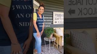 5 Easy Ways to Style a Porch Side Table | Outdoor Decor Tips #porchliving #porchlife #stylingtips