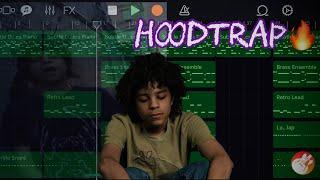 How to Make a HOODTRAP Beat on GarageBand iOS! (xaviersobased)