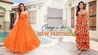 Orange Dresses To Slay This Ganesh Chaturthi | Ordinaree