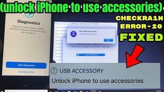 How to fix checkra1n error -20 JAILBREAK in IPHONE 7/7 PLUS 8/8 PLUS/X with passcode