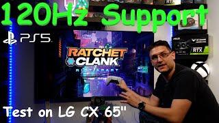 Ratchet & Clank: Rift Apart - 120Hz Mode on LG CX and PS5