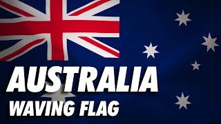 Australia Waving Flag 4K Moving Wallpaper Background