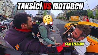 Trafikte Sinir Krizi: Taksici ile Motorcu Karşı Karşıya! Türkiye'deki Motorcu Olayları!