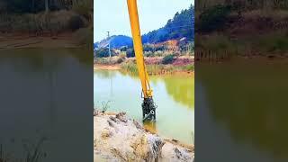 Excavator submersible sand dredge pump with side cutter for pumping sand dredging