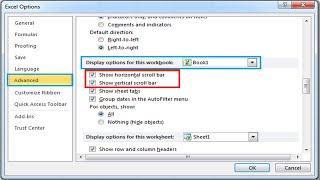 How To Show Or Hide Scrollbar In Microsoft Word And Excel
