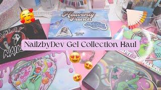 NailzByDev Gel Collection Haul/Review ️ | NailzByDev Swatches | Unbox w/ Me 