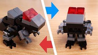 [LEGO Mini Robot Tutorial] Baby Transformer Dinosaur T-Rex(Tyrannosaurus) Robot /ミニレゴ変身ロボ/미니 레고 변신로봇