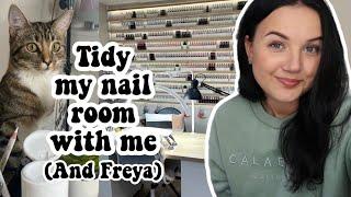 ORGANISE MY NAIL STUDIO with me | PART 1🫧 B&M , Lucy Pastorelli & TGB Haul Home Salon Tour