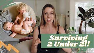 Tips for Life with 2 Under 2!! How to survive + enjoy life w/ 2 kids under 2!