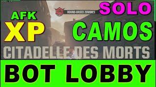 bo6 glitch: SOLO CAMO LOBBY GLITCH, SOLO BOT LOBBY GLITCH for Citadelle map in bo6 zombies, AFK XP