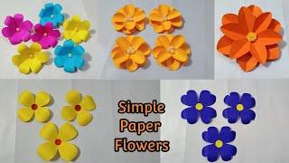 Paper Flowers | Flower Making with Paper | How to Make Paper Flowers | Paper Flower Making