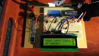 Raspberry Pi scrolling text display.