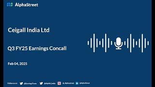 Ceigall India Ltd Q3 FY2024-25 Earnings Conference Call