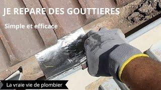 Réparation de gouttières en zinc